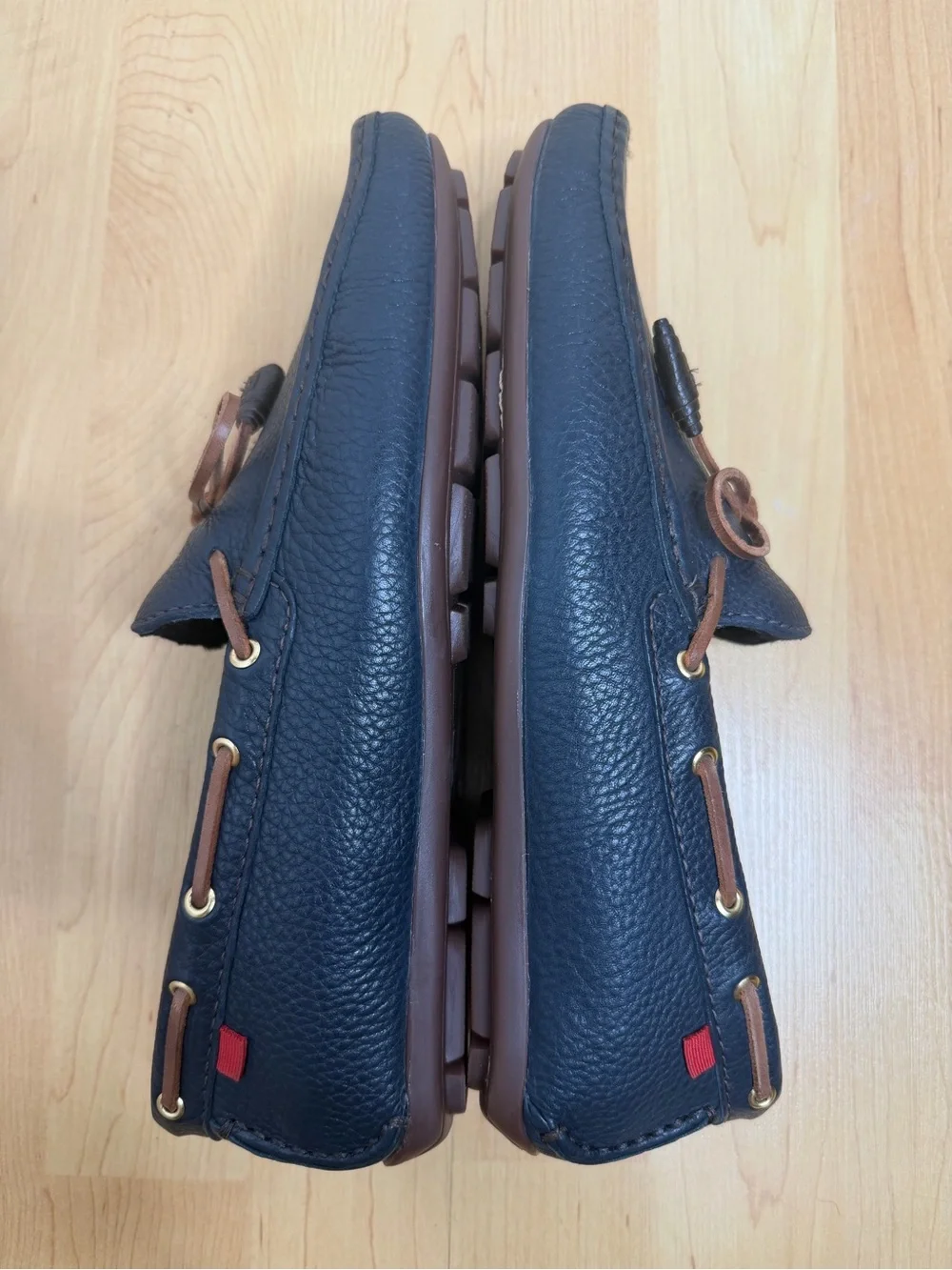 Marc Joseph Rockefeller Navy Leather Loafers EU 41/US 8